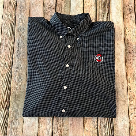 Ohio State University men’s long sleeve plaid button down shirt | size large - Picture 4 of 11